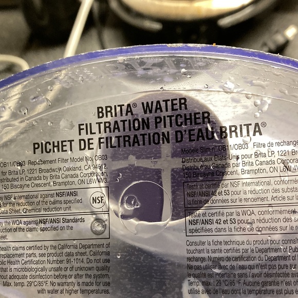 Brita filter water pitcher model Ob03 - Picture 10 of 16